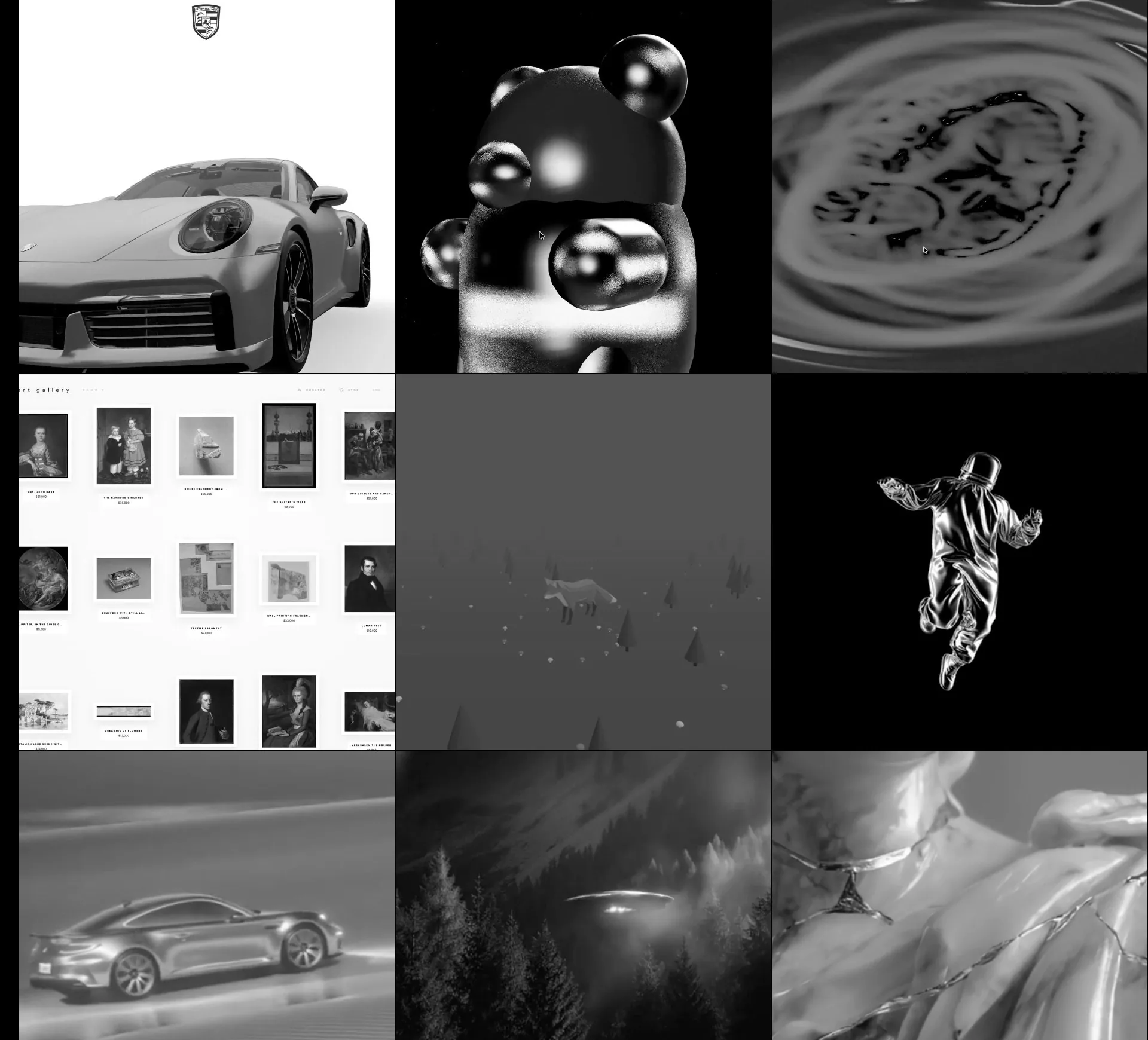 Rare Prompts image grid